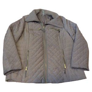Ladies Brown Quilted Jacket